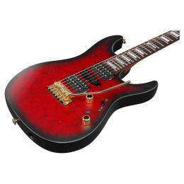 Guitarra eléctrica Kiko Loureiro Signature Ibanez KIKO300 Ruby Red Sunburst Flat