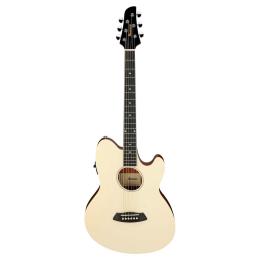 Guitarra electroacústica Ibanez TCY10E Ivory High Gloss