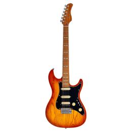 Guitarra eléctrica Sire Larry Carlton S7 Ash Top Amber Burst