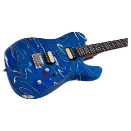 Guitarra eléctrica Sire Larry Carlton T7 Swirl Blue Swirl