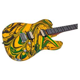 Guitarra eléctrica Sire Larry Carlton T7 Swirl Yellow Swirl