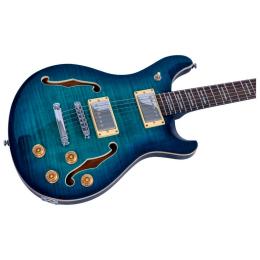 Guitarra eléctrica Sire Larry Carlton Q7 Hollow Transparent Blue
