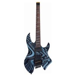 Guitarra eléctrica Sire Larry Carlton X6 6-String Headless Black Swirl