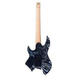 Guitarra eléctrica Sire Larry Carlton X6 7-String Headless Black Swirl
