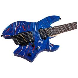 Guitarra eléctrica 7 cuerdas Sire Larry Carlton X6 7-String Headless Blue Swirl