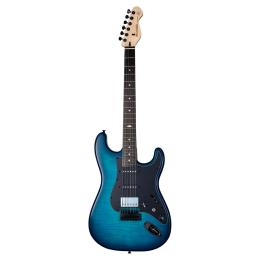 Guitarra eléctrica Mooer MSC31 Pro Blue Burst