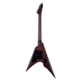 Guitarra eléctrica LTD Arrow QM Dark Brown Burst