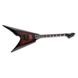 Guitarra eléctrica LTD Arrow QM Dark Brown Burst