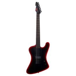 Guitarra barítona de 7 cuerdas LTD Phoenix 7B Black Metal II Black Red Burst Satin