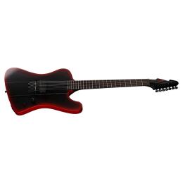 Guitarra barítona de 7 cuerdas LTD Phoenix 7B Black Metal II Black Red Burst Satin