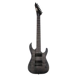 Guitarra eléctrica barítona LTD M-207B DX See Thru Black Satin 7 cuerdas