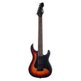 Guitarra barítona de 7 cuerdas LTD SN-1007HT Baritone Fire Blast