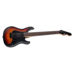 Guitarra barítona de 7 cuerdas LTD SN-1007HT Baritone Fire Blast