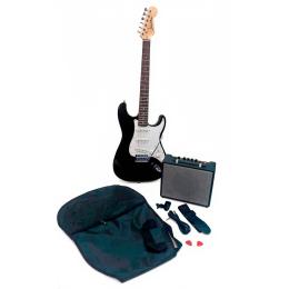 Pack guitarra eléctrica Kingsman Corona Pack BLK