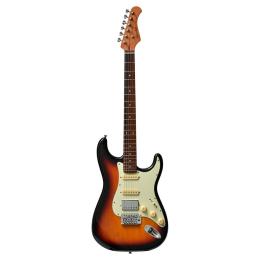 Guitarra eléctrica Super Strato Bacchus Universe BST-2-RSM/R 3TS