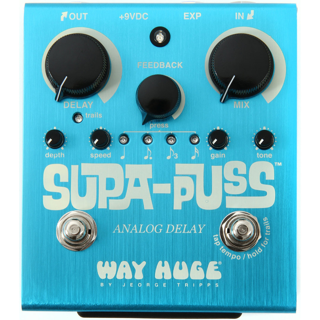 Way Huge Supa Puss Analog Delay - Pedal Delay Tap Tempo Guitarra