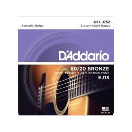D'Addario EJ13 80/20 Bronze Custom Light