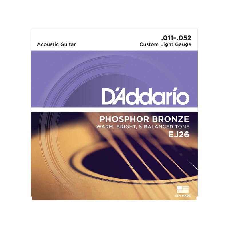 D'Addario EJ26 Phosphor Bronze Custom Light