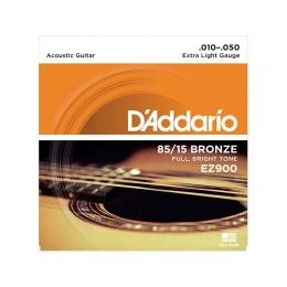 Cuerdas de guitarra acústica D'Addario EZ900 Serie EZ Great American Bronze 80/15 Extra Light