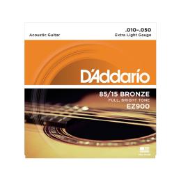 Cuerdas de guitarra acústica D'Addario EZ900 Serie EZ Great American Bronze 80/15 Extra Light