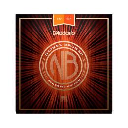 D'Addario NB1047 Extra Light - Juego de cuerdas acústica