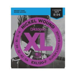 D'Addario EXL1207 - XL Super Light 7-String