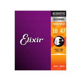 Elixir Nanoweb Extra Light Acoustic - Cuerdas acústica