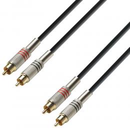 Adam Hall K3TCC0300 - Cable RCA dorados