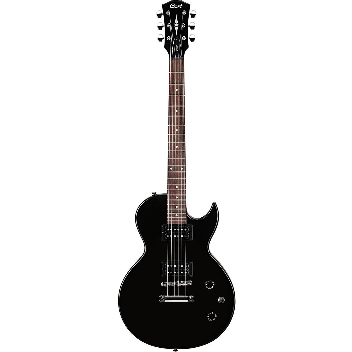 Cort CR 50 BK - Guitarra eléctrica tipo Les Paul