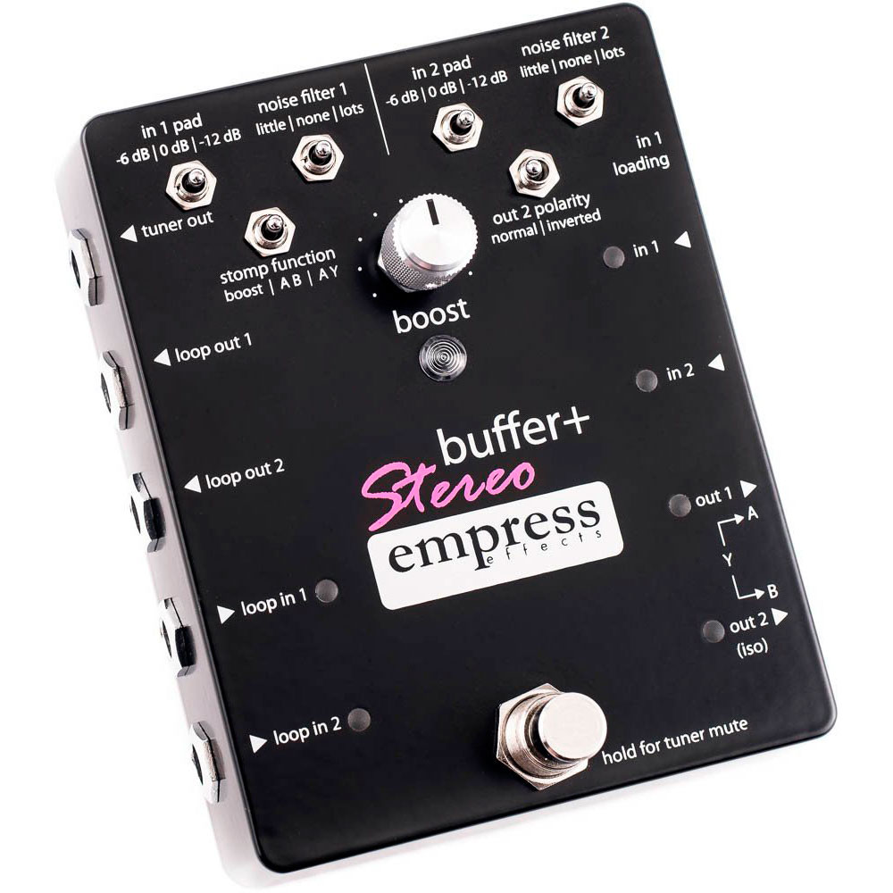 Empress Effects Buffer Plus Stereo Pedal buffer boost incluido