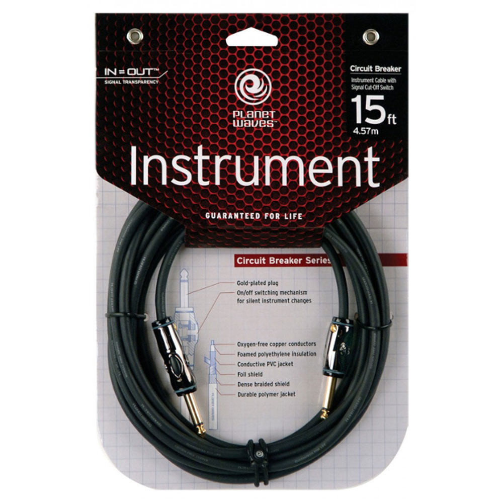 Planet Waves PW-AG-15 - Cable guitarra interruptor
