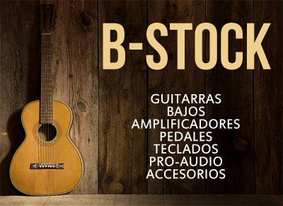Instrumentos musicales B-Stock, guitarras, amplificadores, pedales